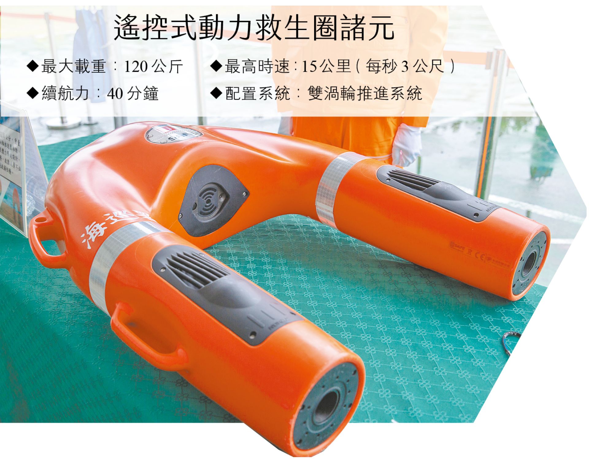 遙控式動力救生圈諸元