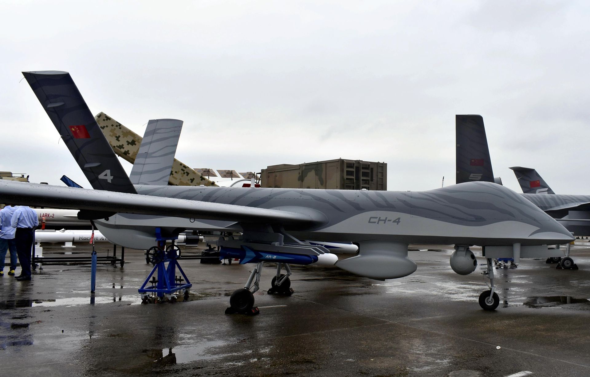 中共軍工集團研發的CH-4 型無人機，已被開發中國家用戶投入實戰，其參數與經驗回饋也成為發展戰術參考依據。 （達志影像／美聯社資料照片