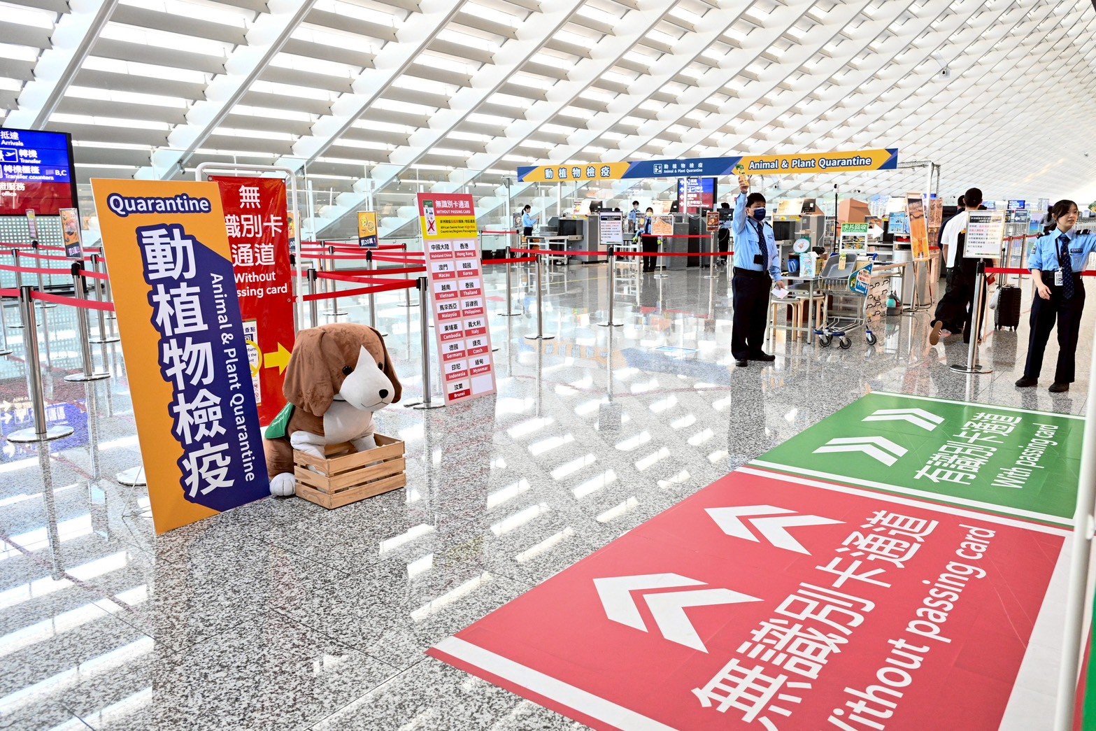 行政院長卓榮泰視察「非洲豬瘟邊境檢疫措施」。（圖由行政院提供）