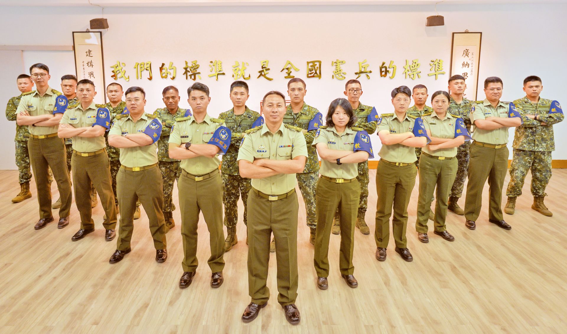  憲訓中心教學組教官肩負憲兵教育與研究的重要使命，每年都有超過5000位新進、現役憲兵在此磨練、成長茁壯。（記者王子昌攝）