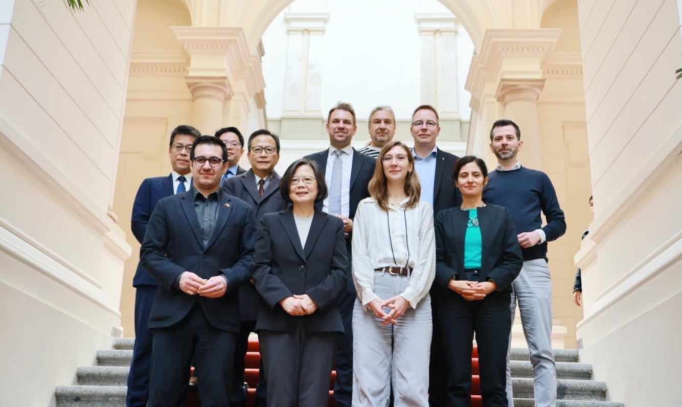 前總統蔡英文參訪柏林邦議會。（外交部提供）