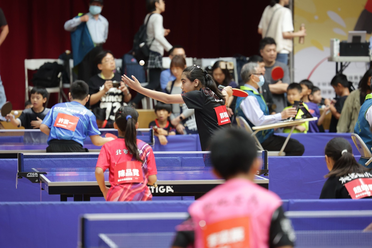 第4屆艋舺盃桌球推廣賽熱鬧開打。（中華民國運動與休閒協會提供）