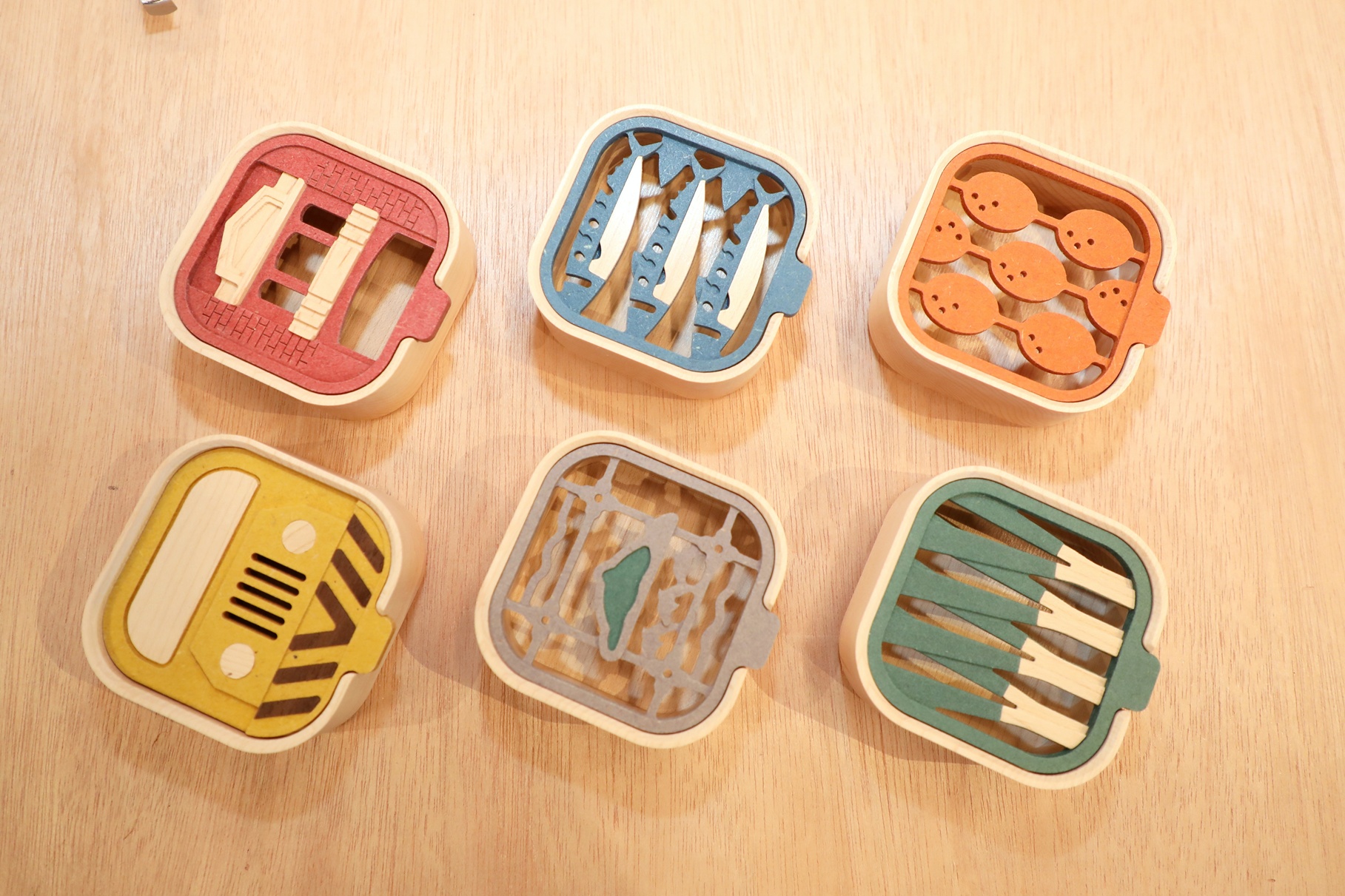 展出作品匯聚全臺精湛木工藝與創新設計，結合設計與實用性，展現木製品在現代生活中的無限可能。（嘉義市政府提供）