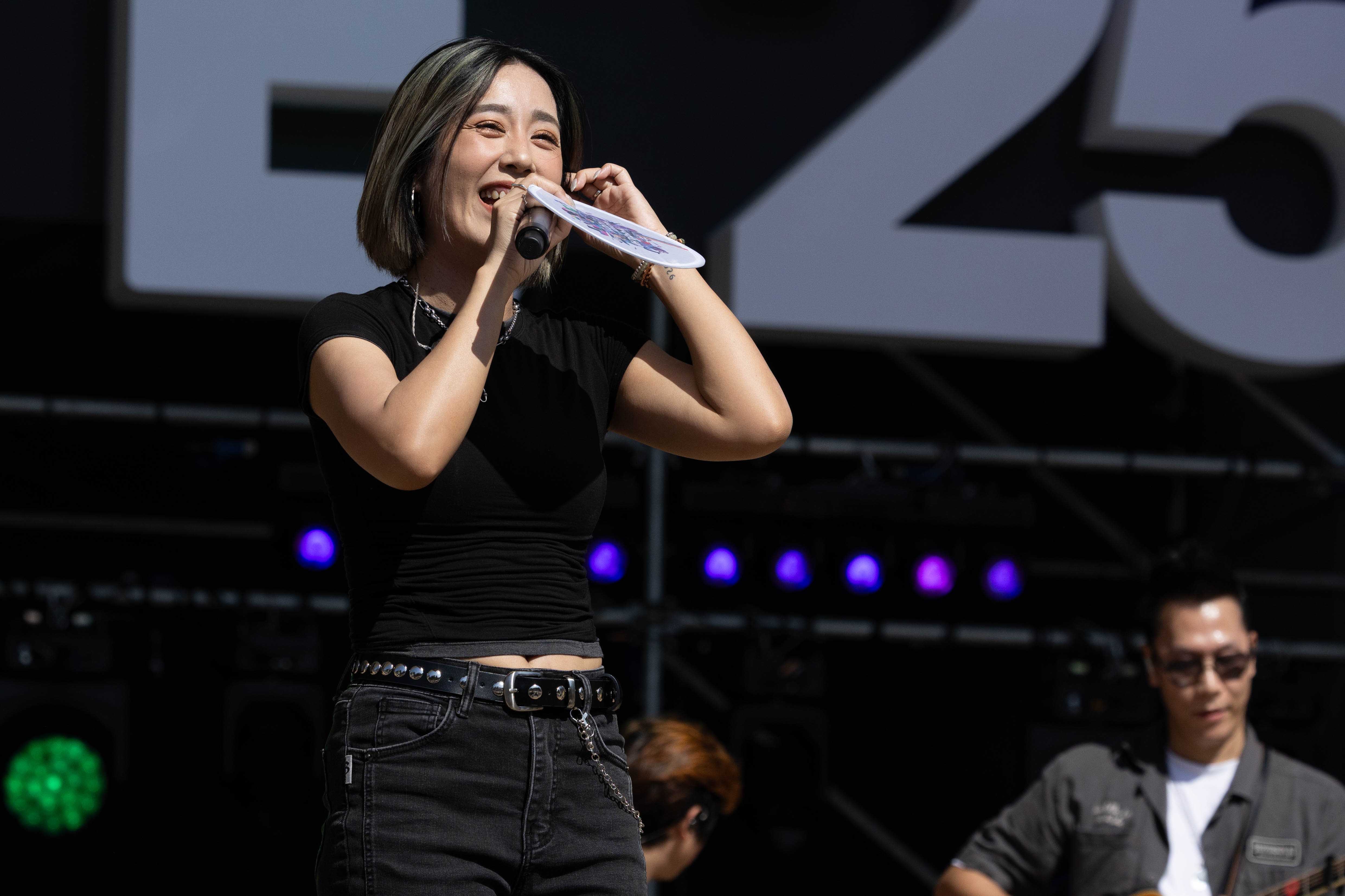 因《影后》片尾曲「Hey Girl」爆紅的小男孩樂團也來到「愛之日常音樂節」助陣。（愛之日常音樂節提供）