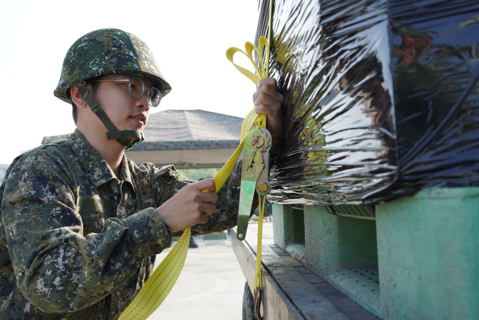 4支部運輸兵群實施教育召集訓練，深植後備戰力。（4支部提供）