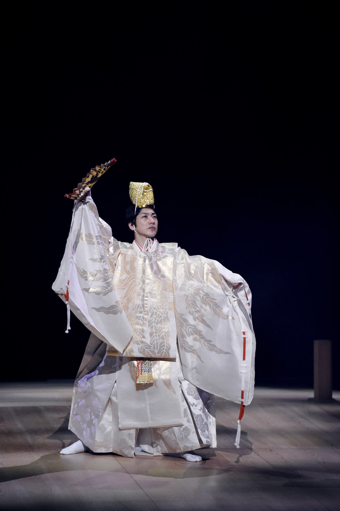 名門「萬作之會」掌門人野村萬齋將三度登臺衛武營戲劇院，領銜帶來《狂言劇場》。（衛武營國家藝術文化中心提供）