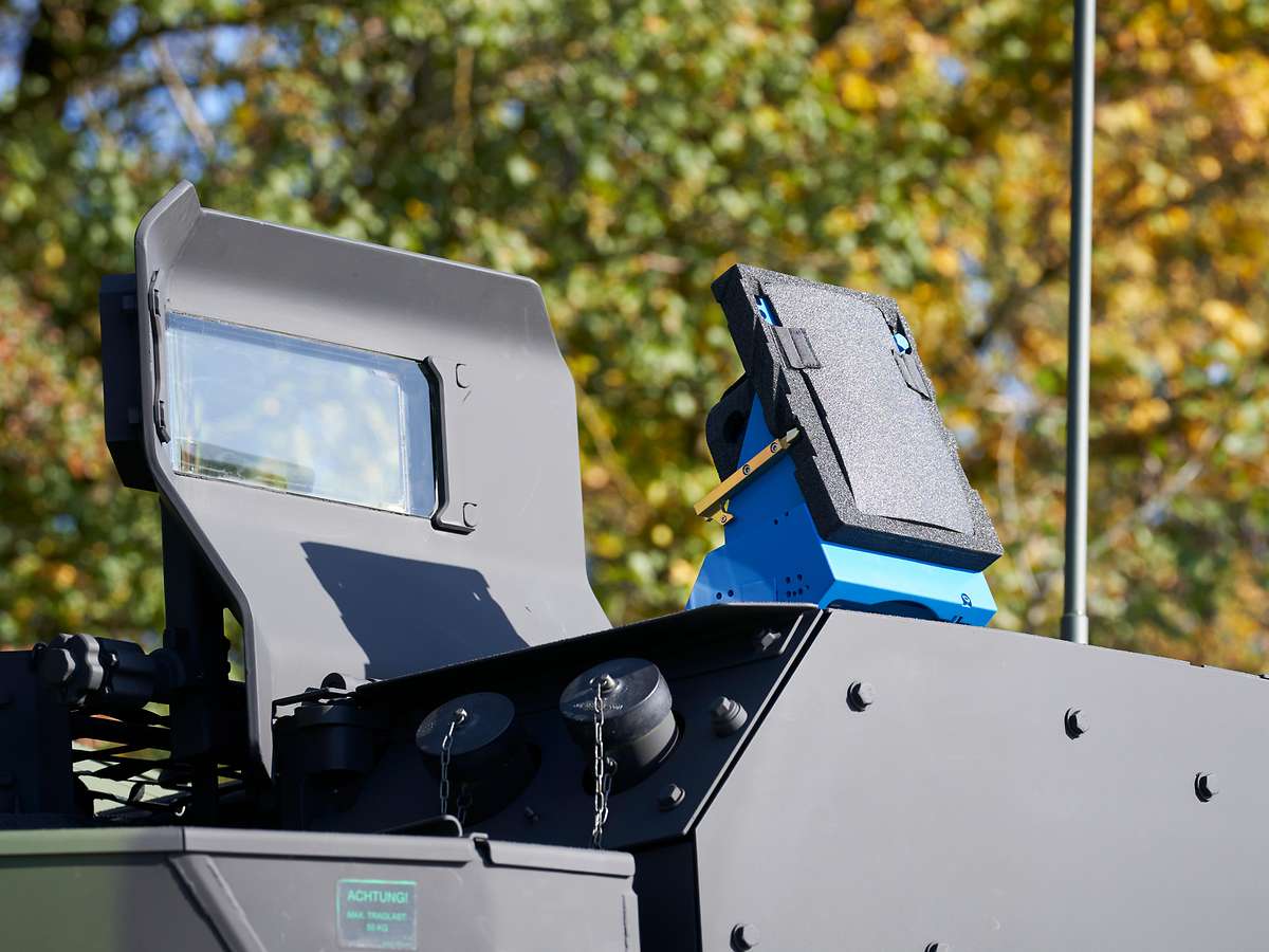 「戰利品」APS在偵獲威脅後，將交由戰車砲塔上的攔截系統加以攔截。（取自德國聯邦國防軍網站）