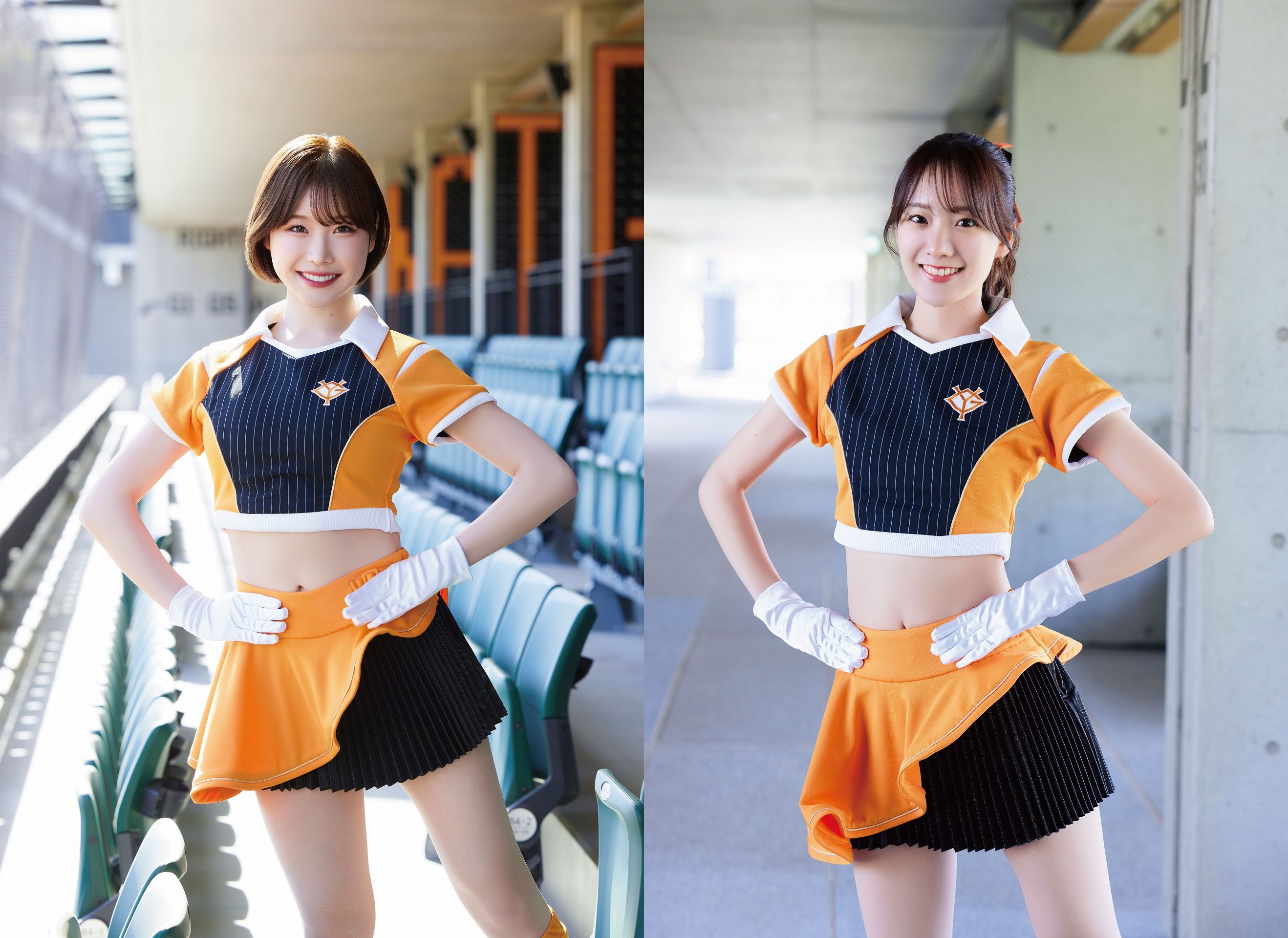 9月來臺參與中信兄弟主題日、深受球迷喜愛的SAYA（左）與KARIN（右），確定將再度來臺。（聯合數位文創提供）