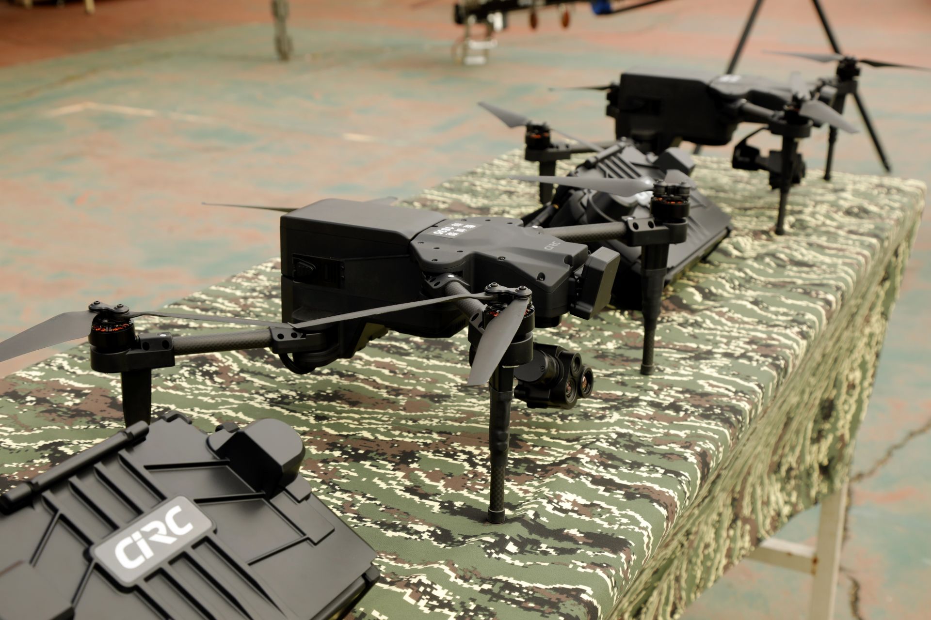 監偵型無人機已在陸戰隊部隊實兵操演中廣泛運用。（記者孫建屏攝）