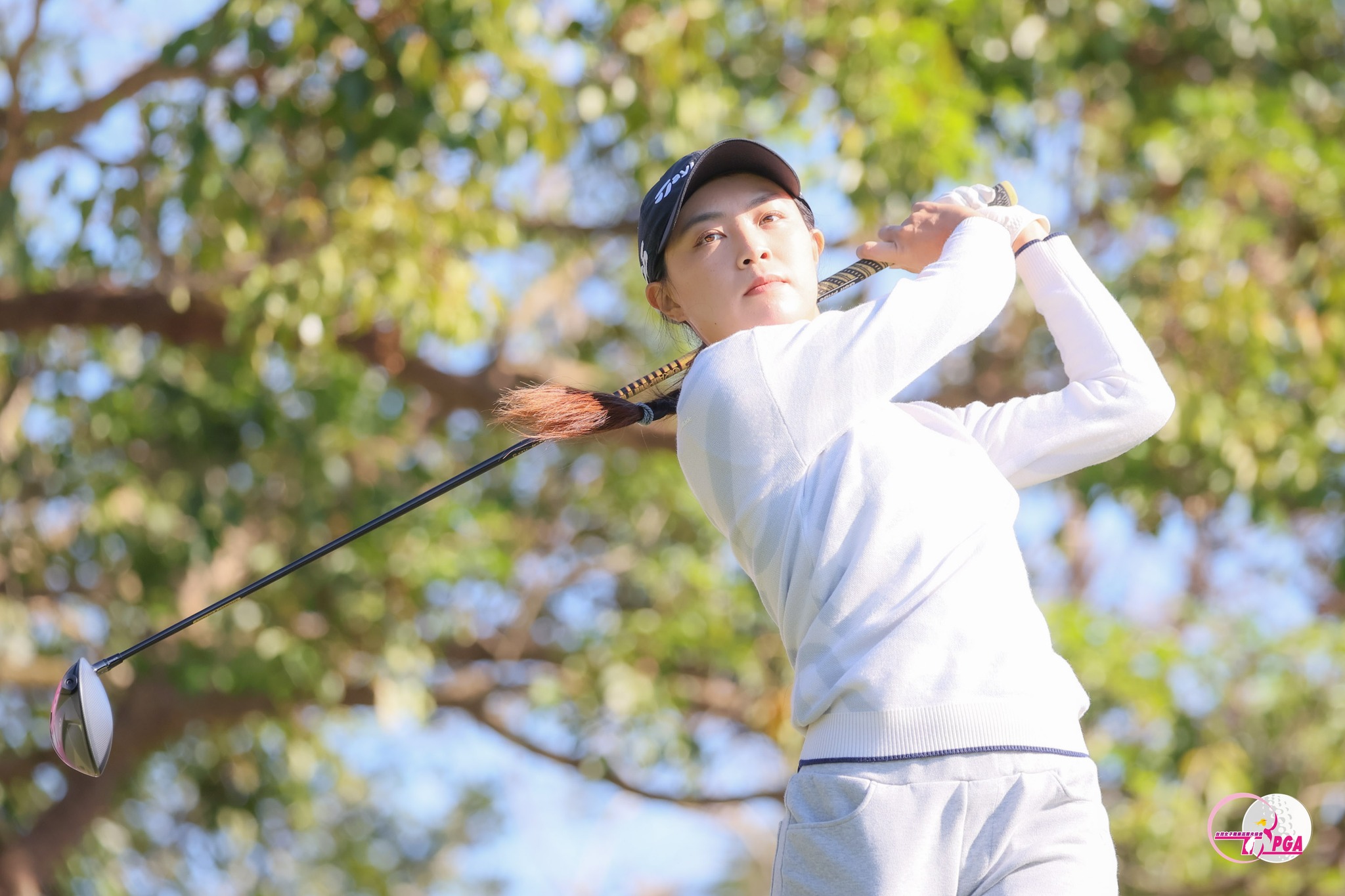 張靖翎以2回合總桿140桿躍居領先。（TLPGA提供／葉勇宏攝）