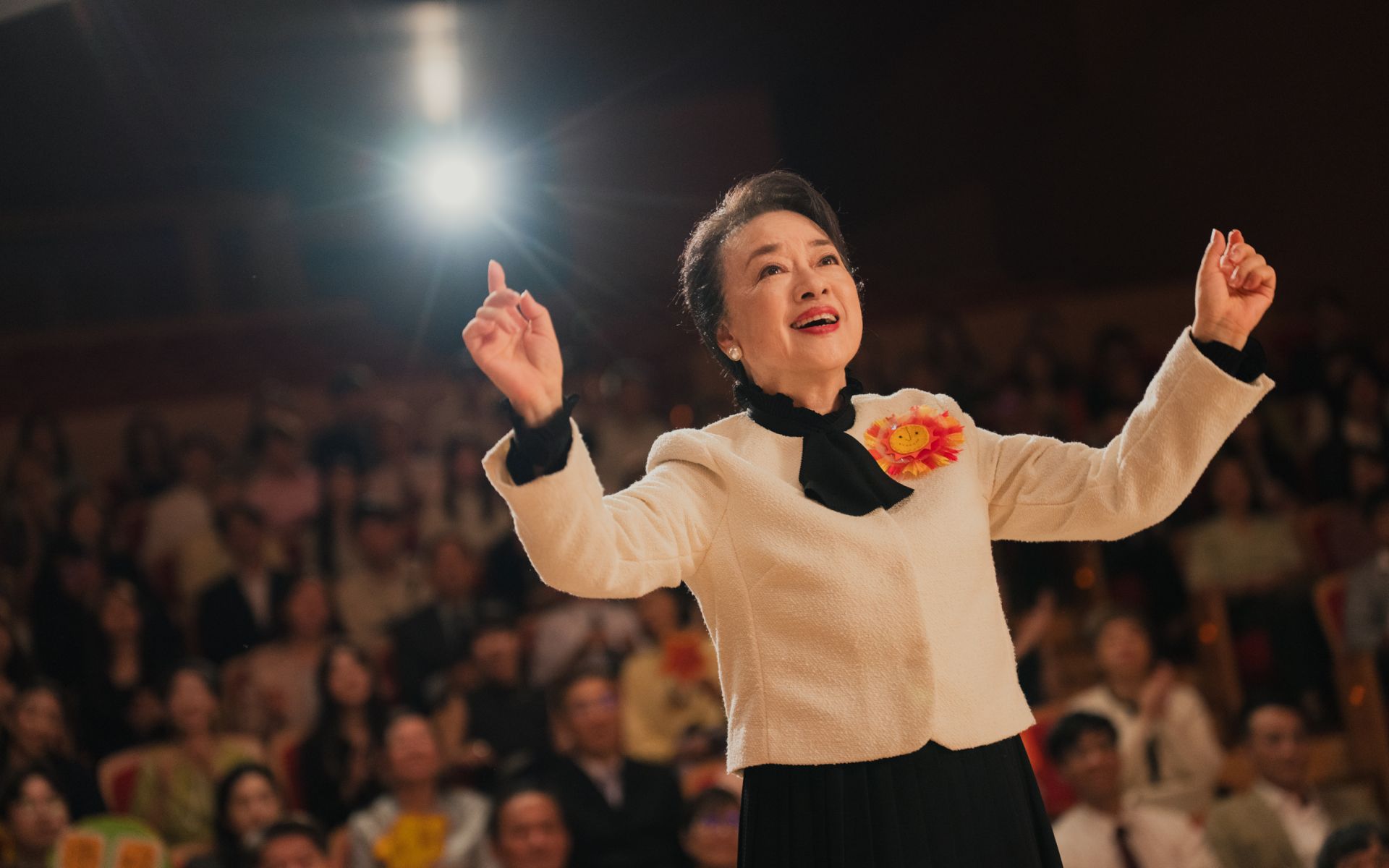 翁倩玉在電影中苦練指揮。（壹壹喜喜提供）