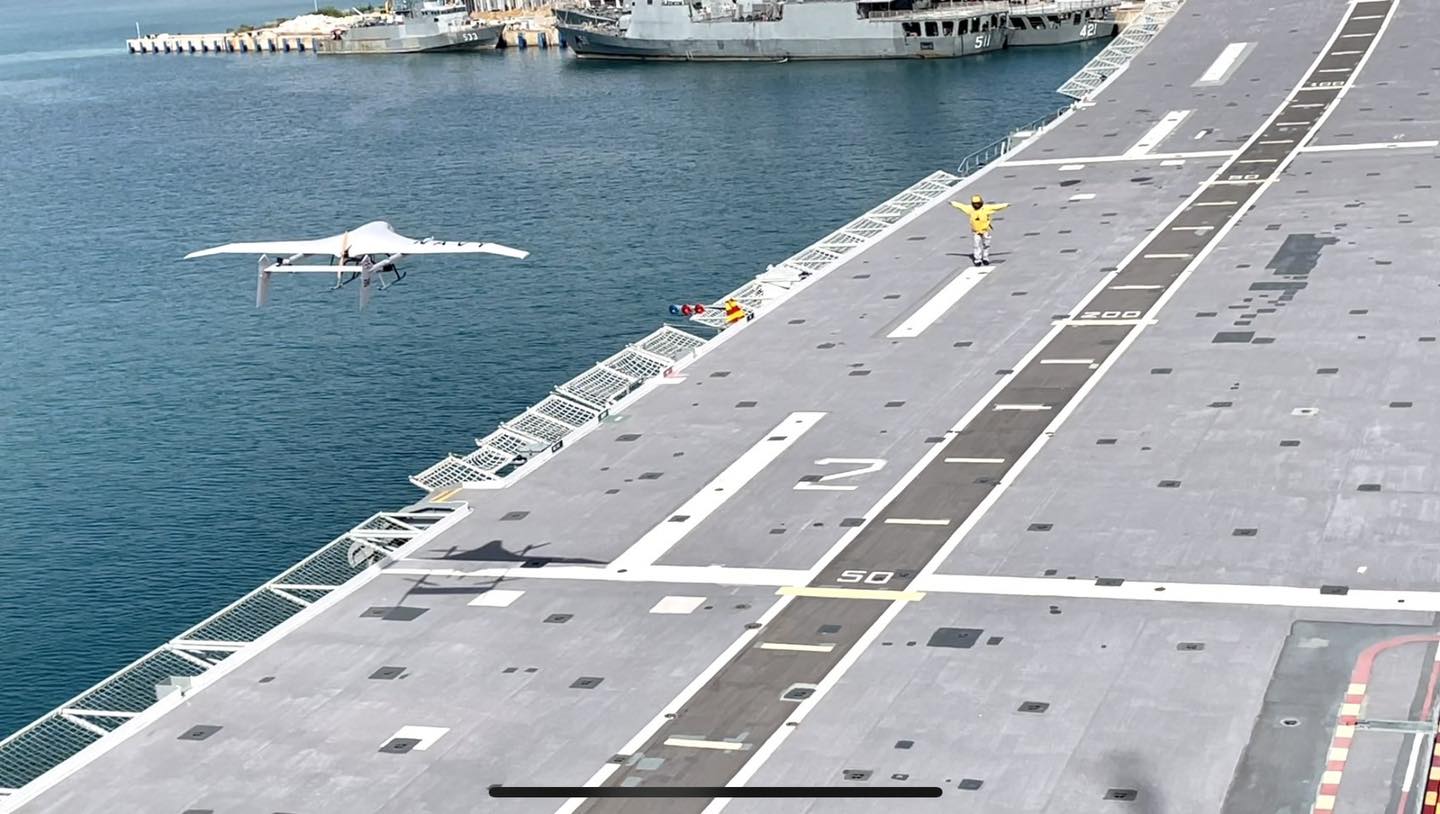 「MARCUS」無人機具垂直起降能力，可在有限甲板空間操作，有助提升泰國海軍投射能量。（取自SDT Composites臉書）