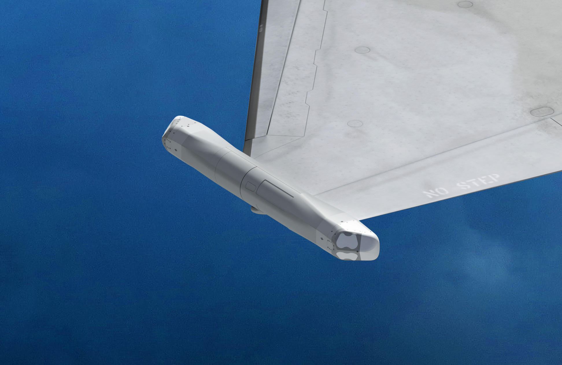 Arexis將安裝於「歐洲戰機EK」的翼端，其配備先進感測器，可截收敵方雷達的電磁頻譜信號並決定反制策略。圖為示意圖。（取自紳寶網站）