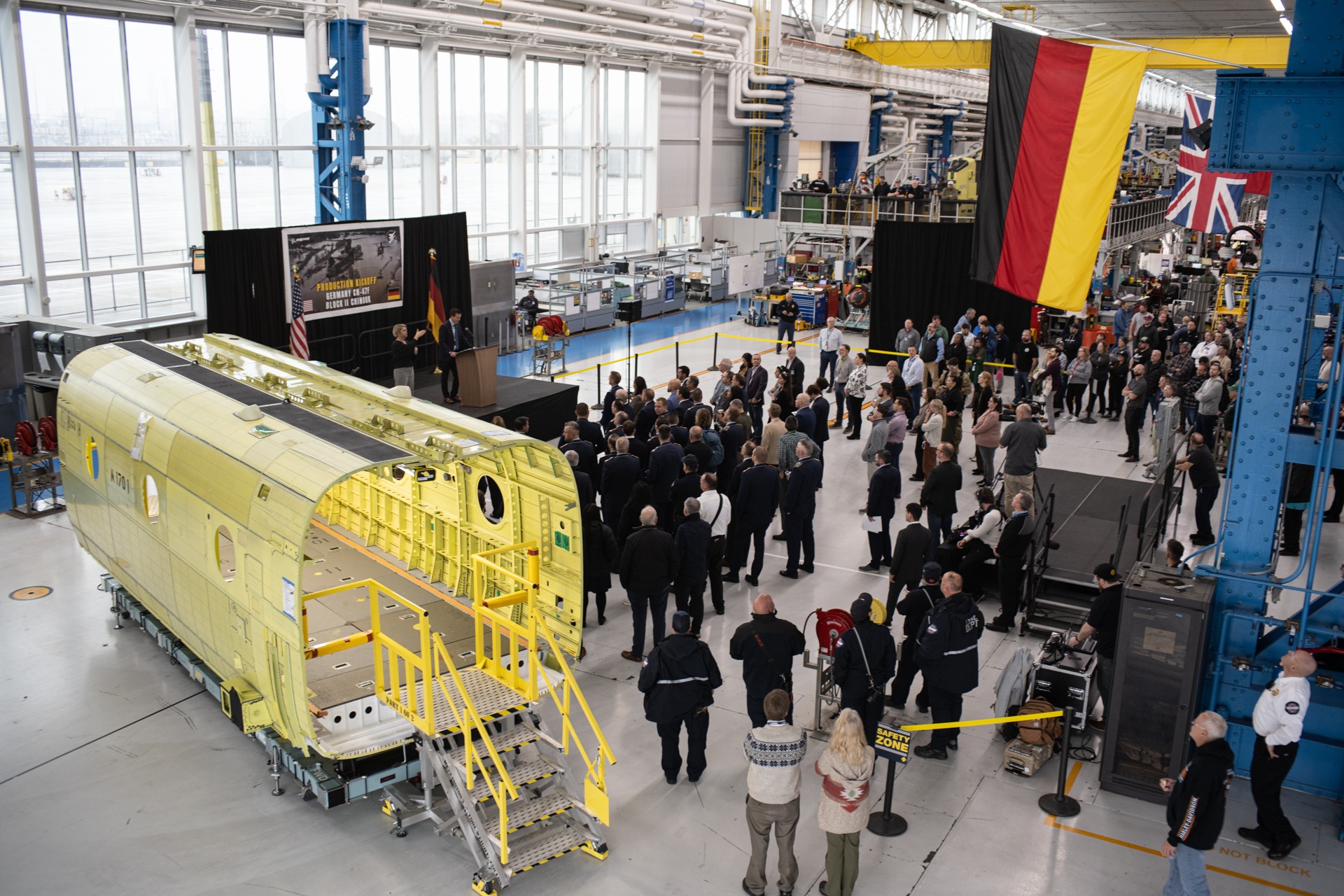 波音為德國生產的首架CH-47F Block II直升機，正緊鑼密鼓生產，可望於2027年交付。（取自波音集團網站）