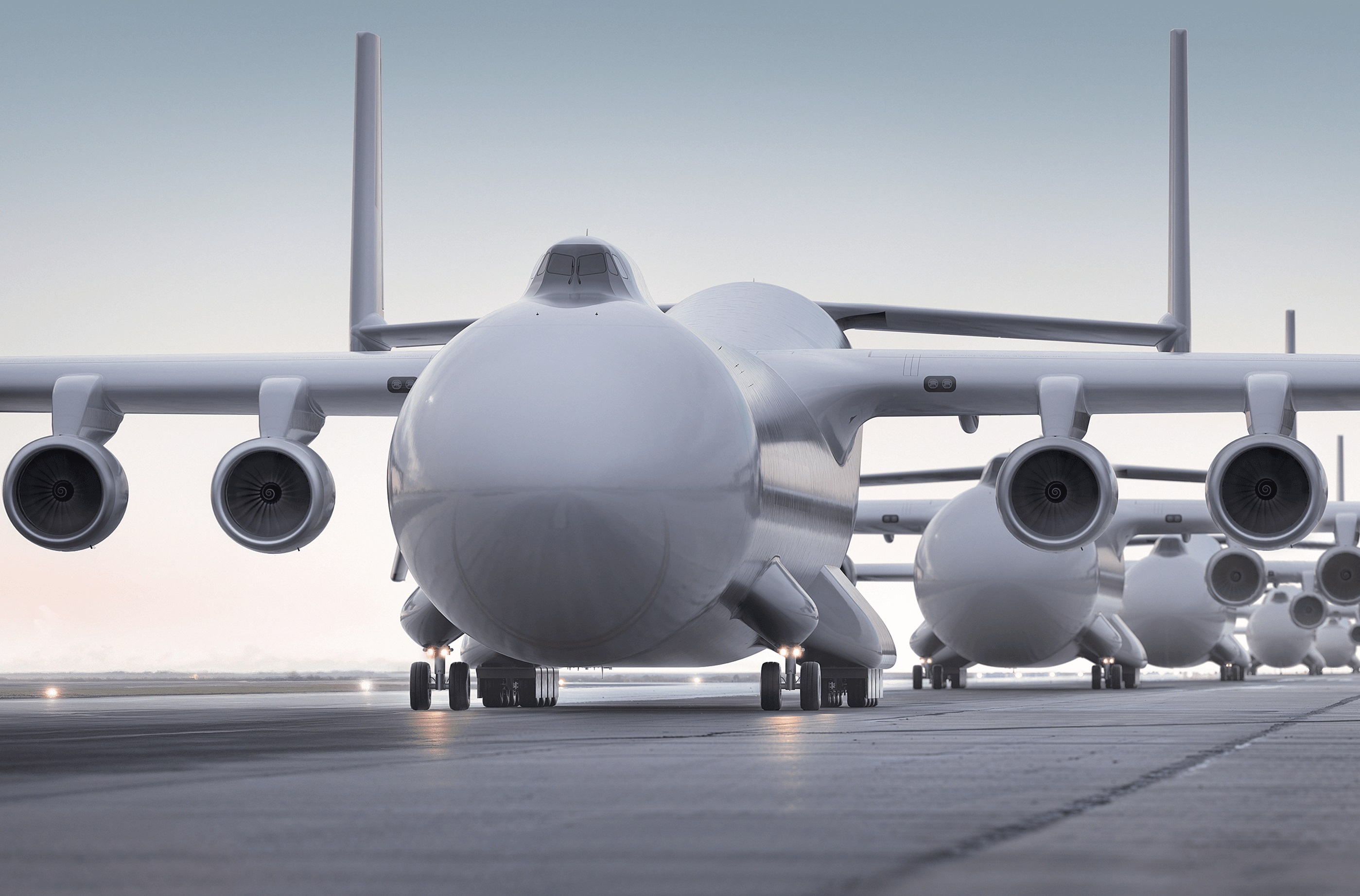 「風行者」大型軍用運輸機概念，主打寬闊貨艙與酬載能力，可望作為NGAL參考指標。（取自Radia公司網站）