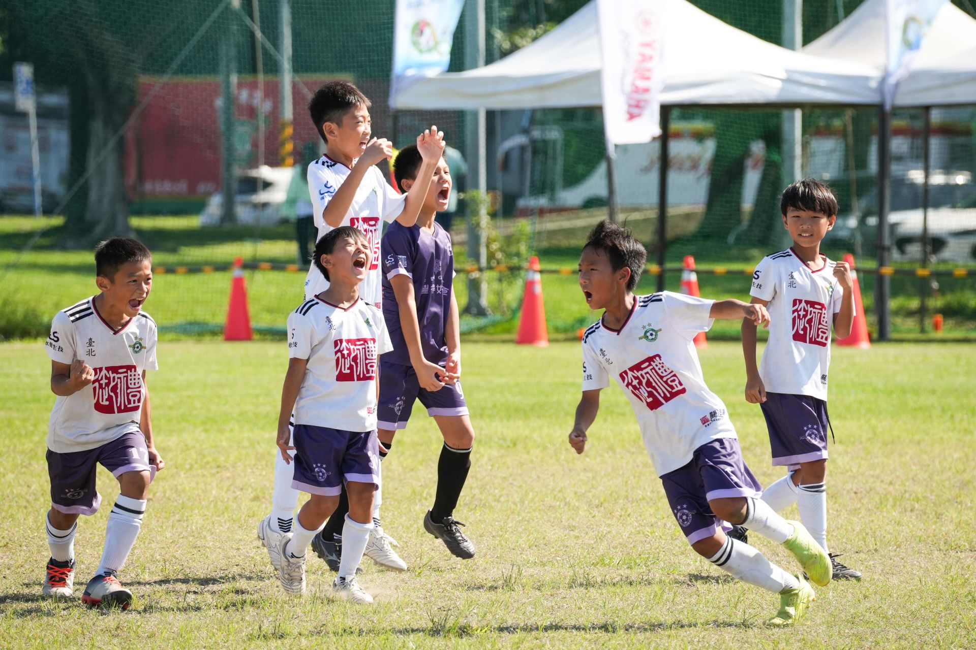 Taipei PlayOneU11（白）雖然年紀較小，但仍順利晉級全國賽。（臺灣山葉機車提供）