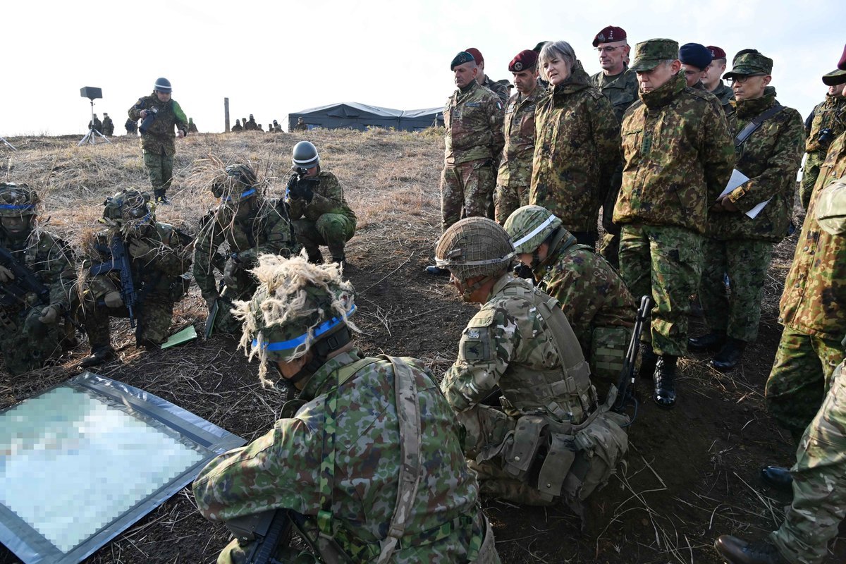 法德等多個歐洲盟邦也派代表赴演習現場觀摩。（取自日本防衛省「X」）