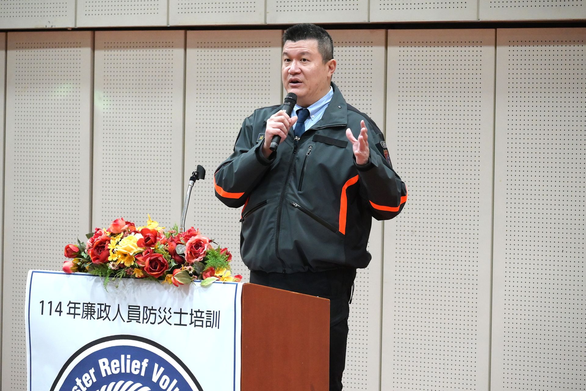 內政部政務次長馬士元表示，期盼在完成防災士培訓後，大家能結合本身專業，成為社區與公部門防災推廣的領頭力量。（內政部提供）