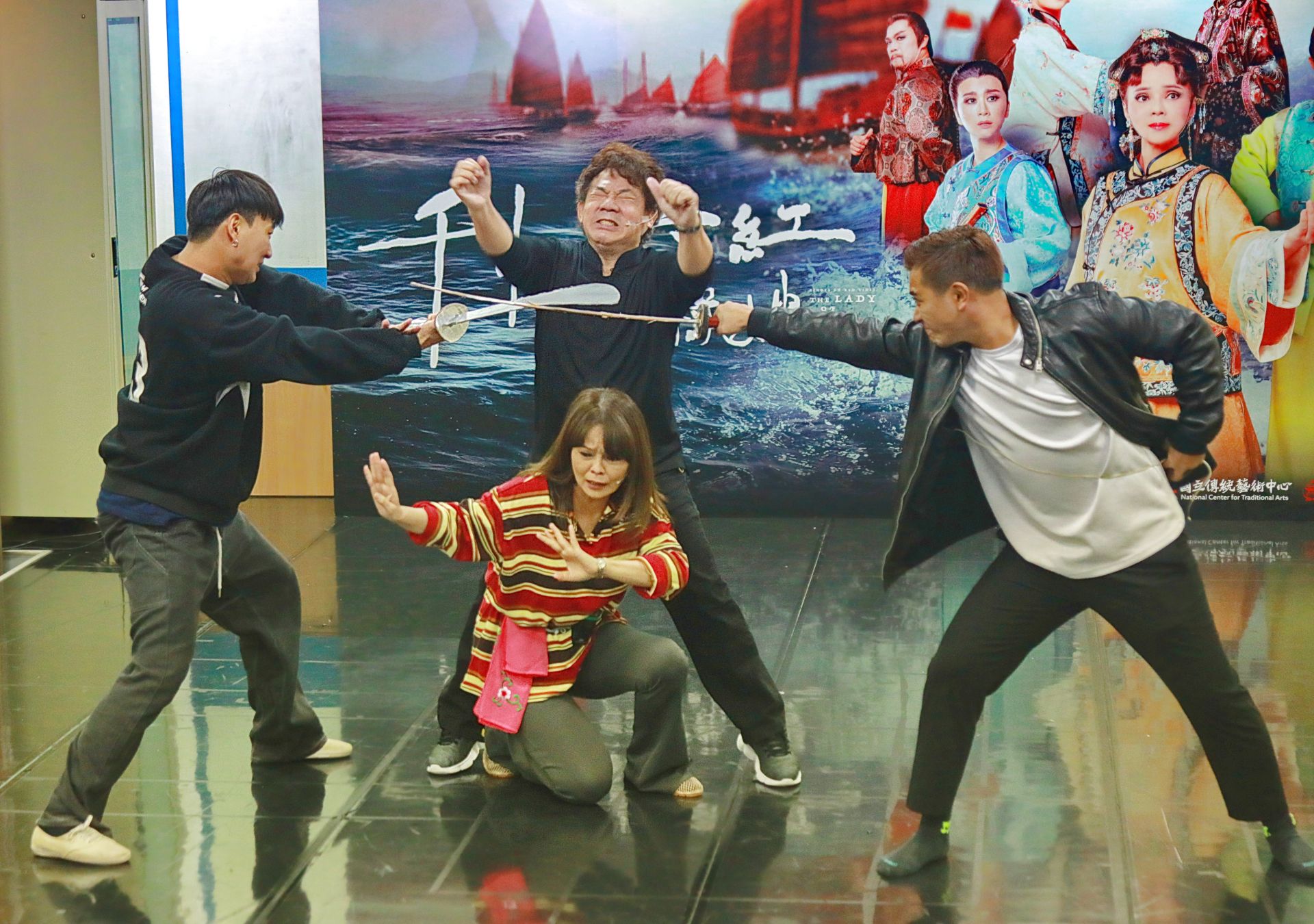 旗艦歌仔戲《千帆映紅：艋舺阿祿嫂》，由明華園日字團擔綱演出。（記者黃朝琴攝）