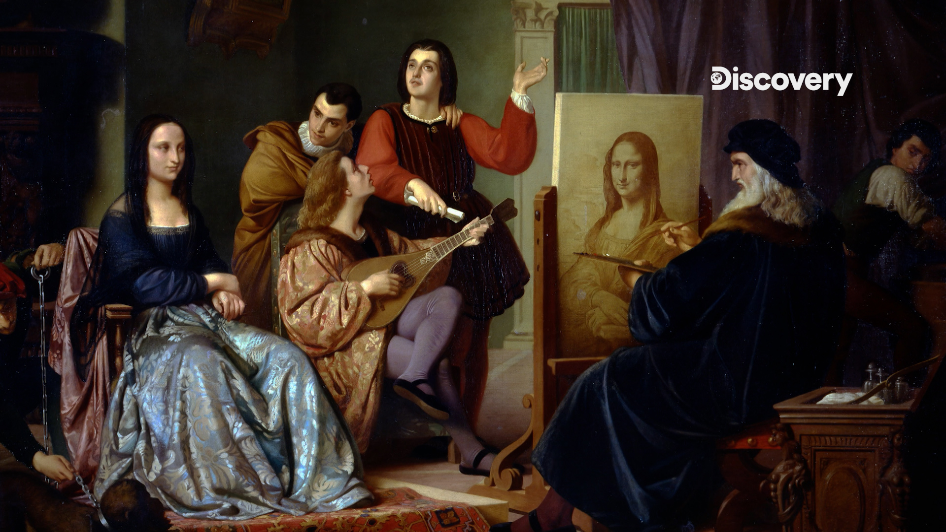 《謎樣蒙娜麗莎：喬宮多夫人》達文西究竟是獨立完成《蒙娜麗莎》，還是與學徒共同創作，謎團至今未解。（Discovery頻道提供）