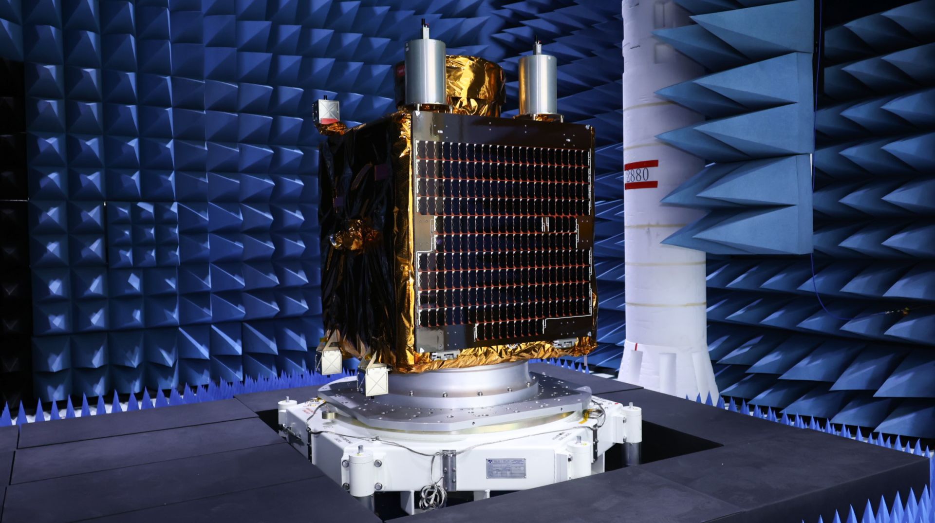 福衛八號首顆衛星的外觀。（國科會提供）