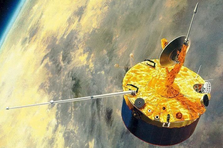 先驅者金星軌道器於1978年12月3日抵達金星，臺北天文館「星空下的宇宙紀事」將介紹「先驅者金星計畫－金星探測任務」。（NASA提供）