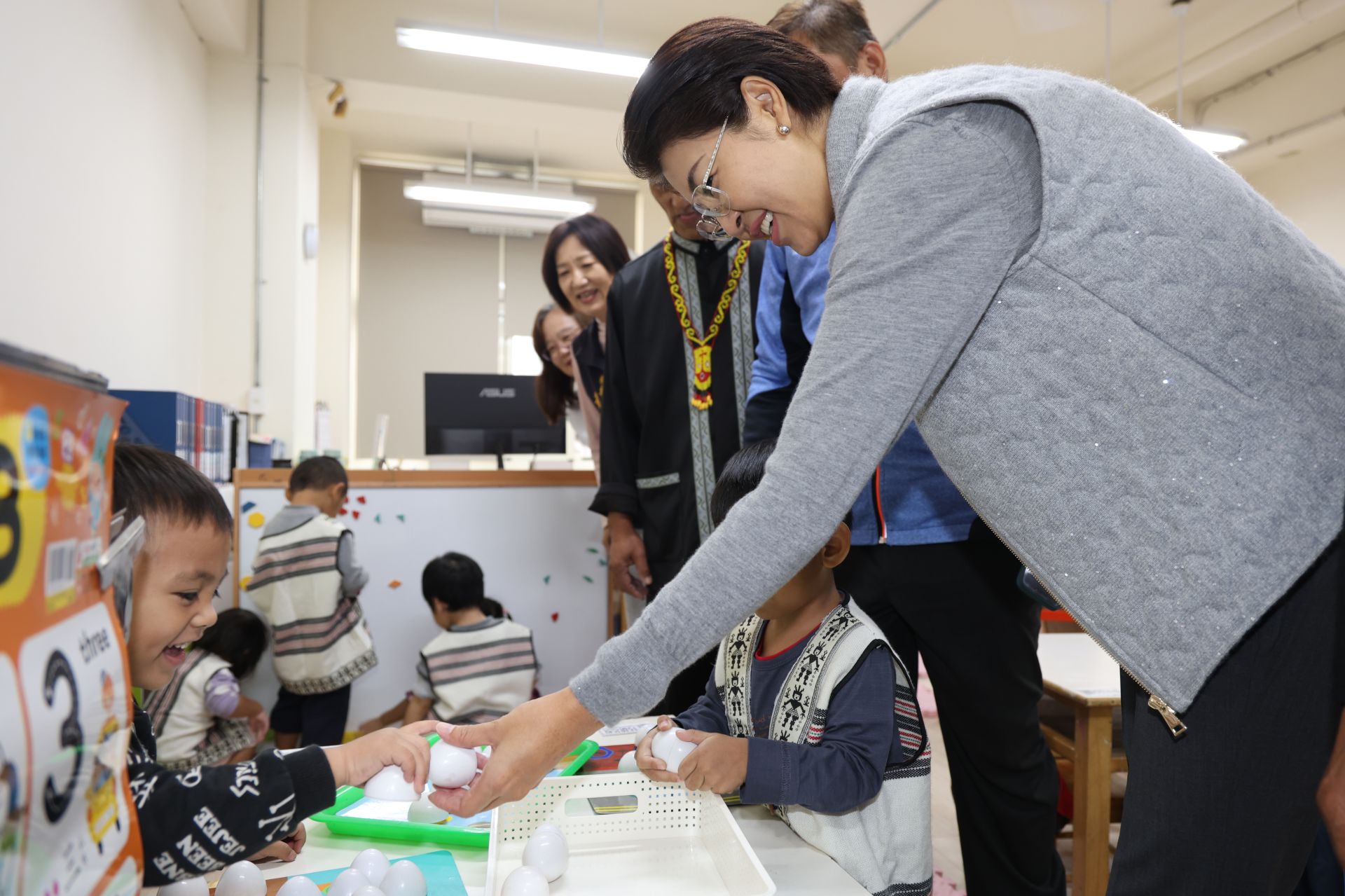 南投縣信義鄉潭南國小附設幼兒園今日舉行修繕整建啟動典禮，縣長許淑華親自出席。（南投縣政府提供）