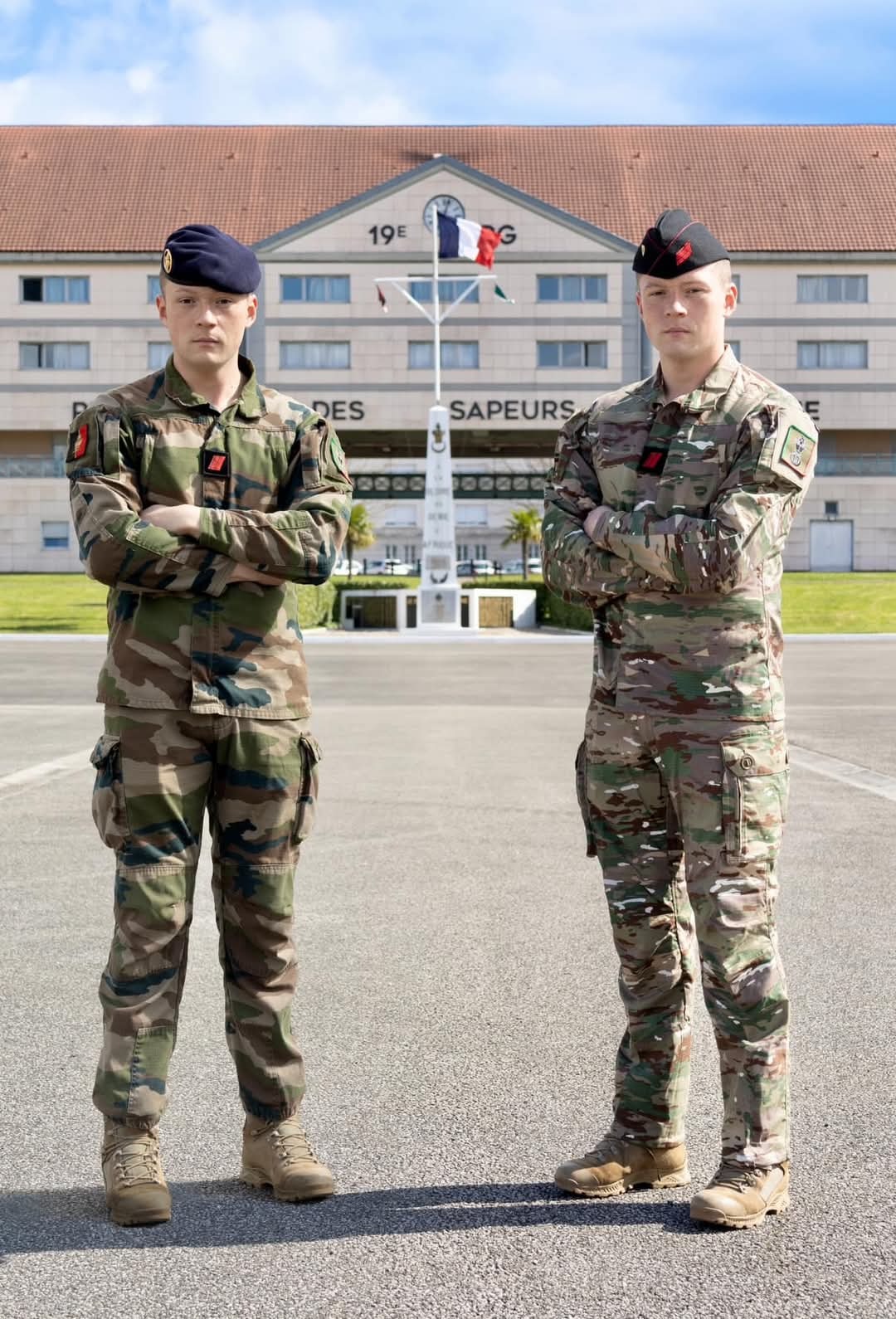 法國總統馬克宏宣布推動「志願兵役」計畫，未來每年將有5萬人投入為期10個月志願兵役。圖為法軍現役官兵。（取自法國國防部「X」帳號）