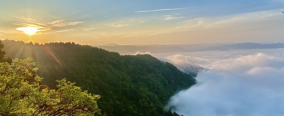 太平山夕陽。（取自太平山國家森林遊樂區）