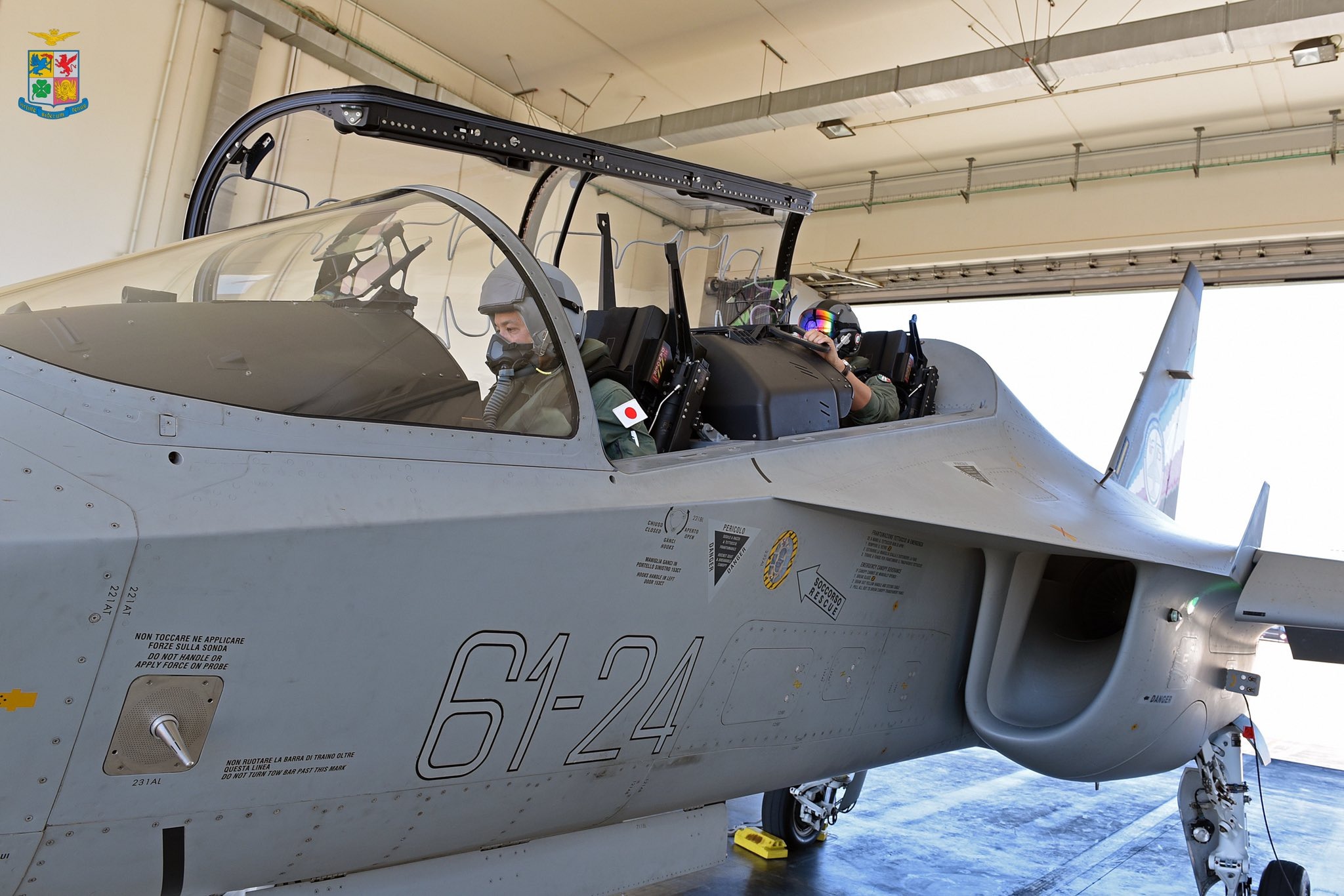  日本航空自衛隊曾派員接受飛行訓練，凸顯IFTS飛訓能量獲國際肯定。（取自義空軍「X」帳號）