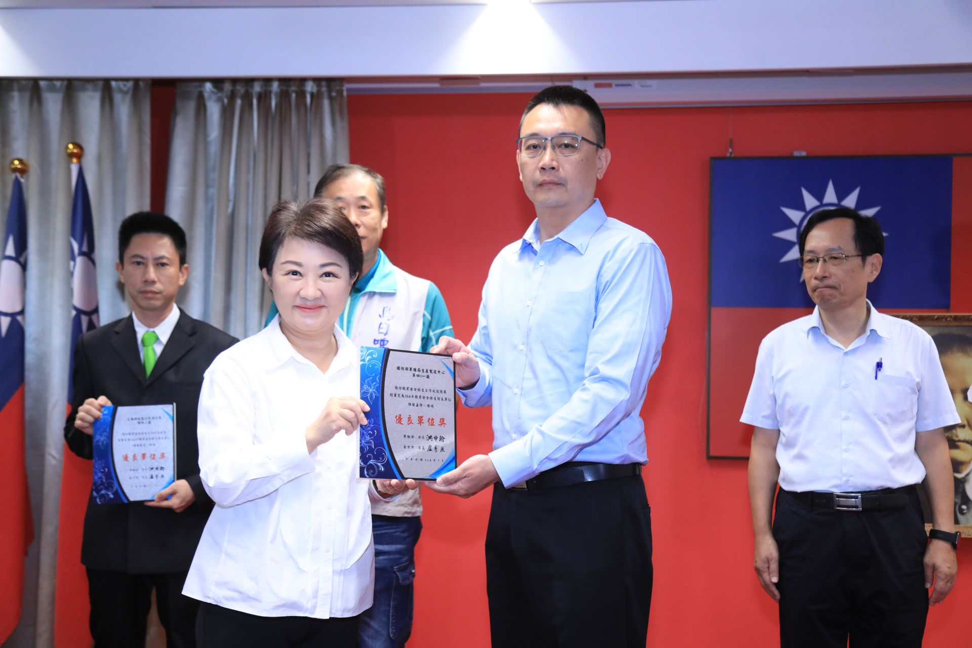 生產製造中心第401廠榮獲勞動部114年推行職業安全衛生優良單位。（401廠提供）