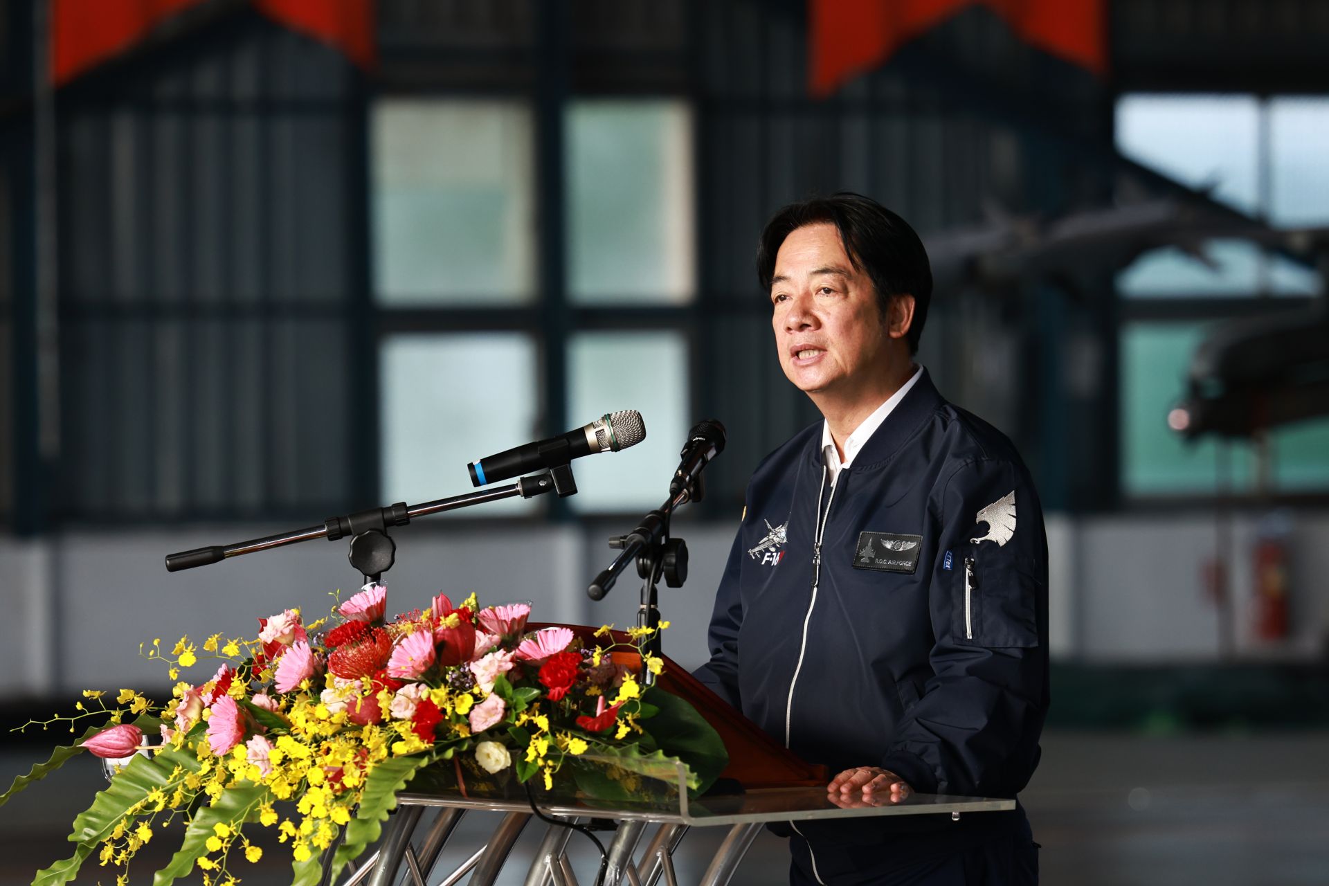 總統賴清德肯定國軍長年戮力戰訓，並對近期颱風及豪雨期間，官兵投入救災任務中展現高度專業，表達誠摯感謝。（記者謝承宏攝）