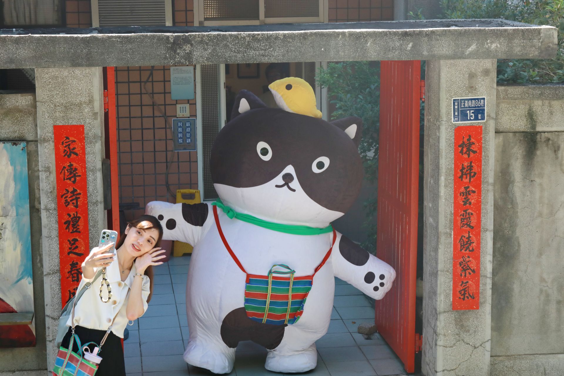 新北市「眷村文化節」今年派出「小村喵」，帶領大家「喵訪眷村」。（記者黃朝琴攝）