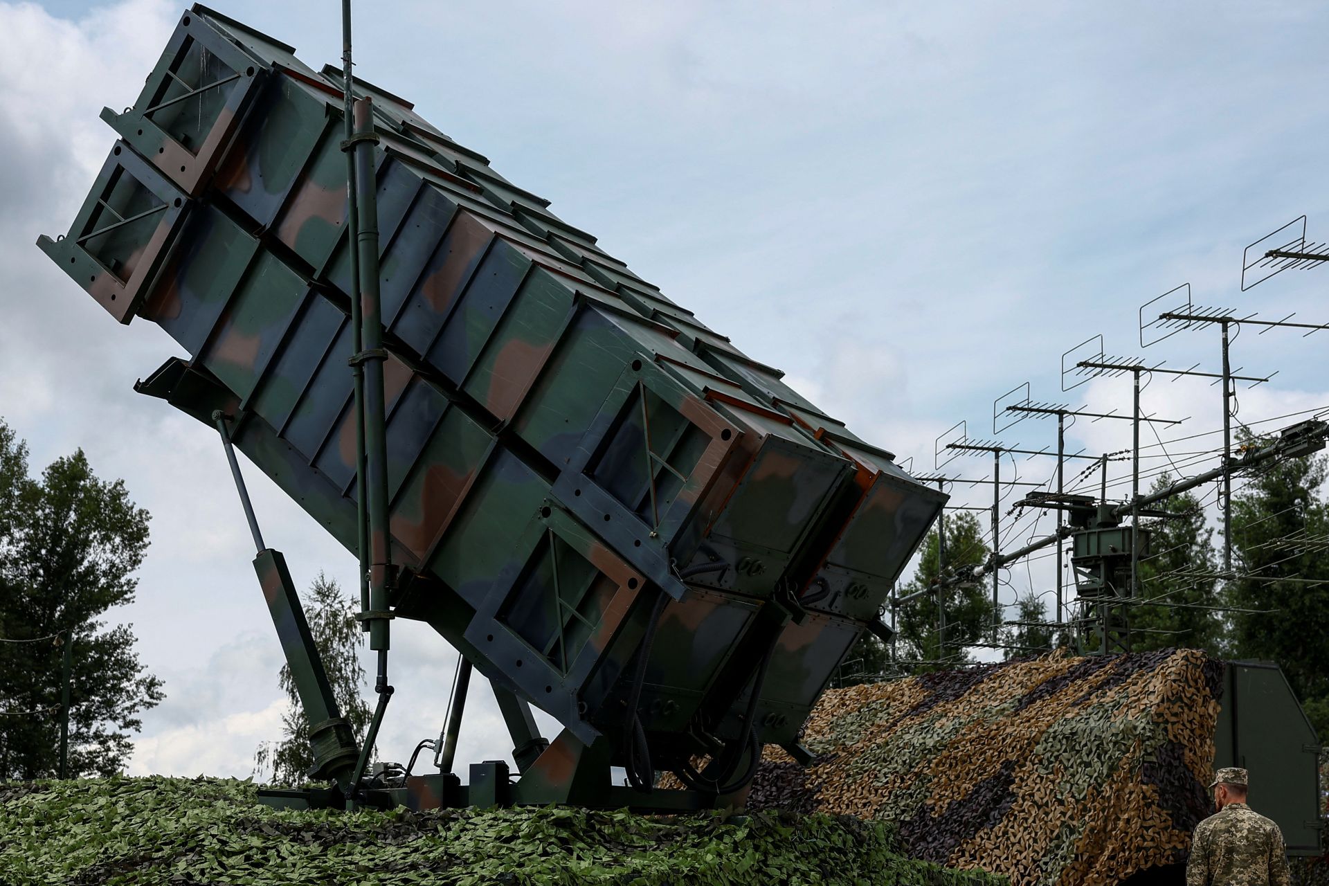 烏克蘭日前曾公開部署在境內未公開地點的「愛國者」防空系統。（達志影像／美聯社資料照片）