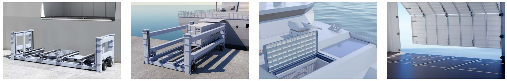 「方塊」模組可視載臺類型，搭配不同裝載系統以及貨艙開啟方式，展現卓越部署彈性。（取自SH防衛公司網站）