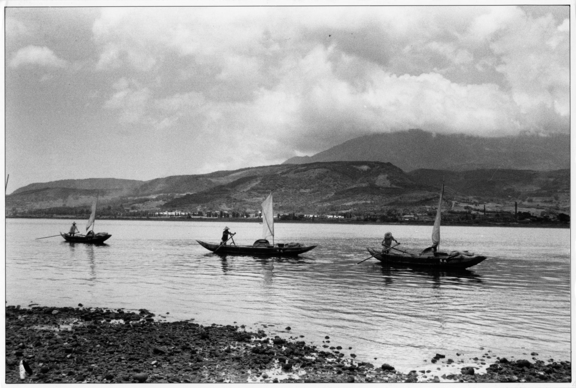 翁庭華1962年作品《順水推舟》。（臺北市藝文推廣處提供）