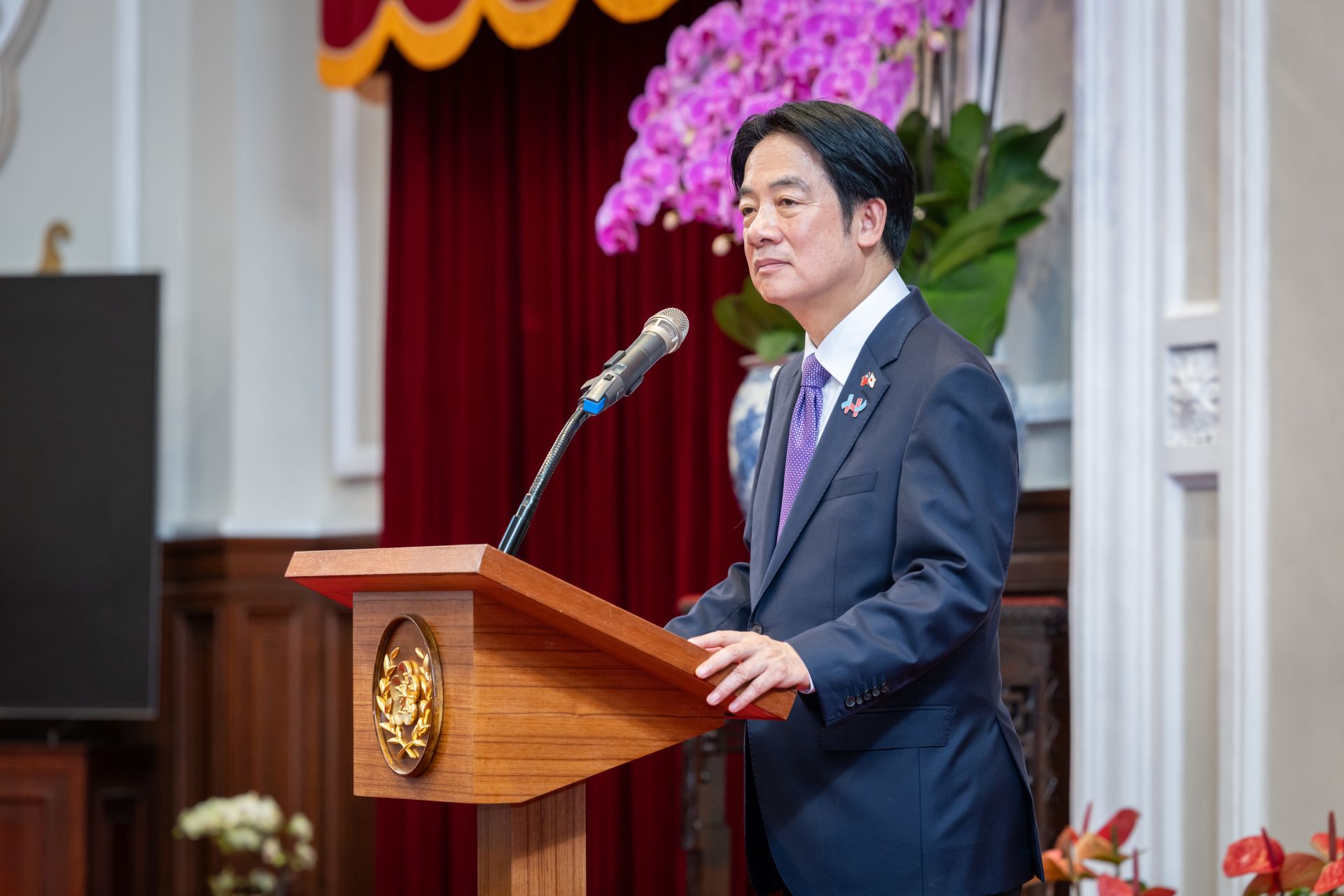 賴總統感謝日本政府多次在重要國際場合，強調臺海和平穩定的重要性。（總統府提供）