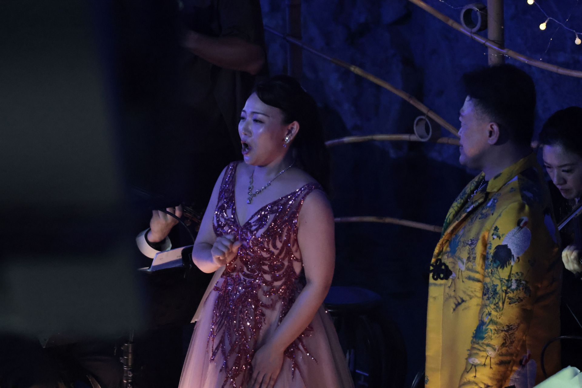 內政部國家公園署在翟山坑道舉辦「2025年金門坑道音樂節」，東西方樂音交融，打造獨特戰地文化體驗。（圖由內政部提供）