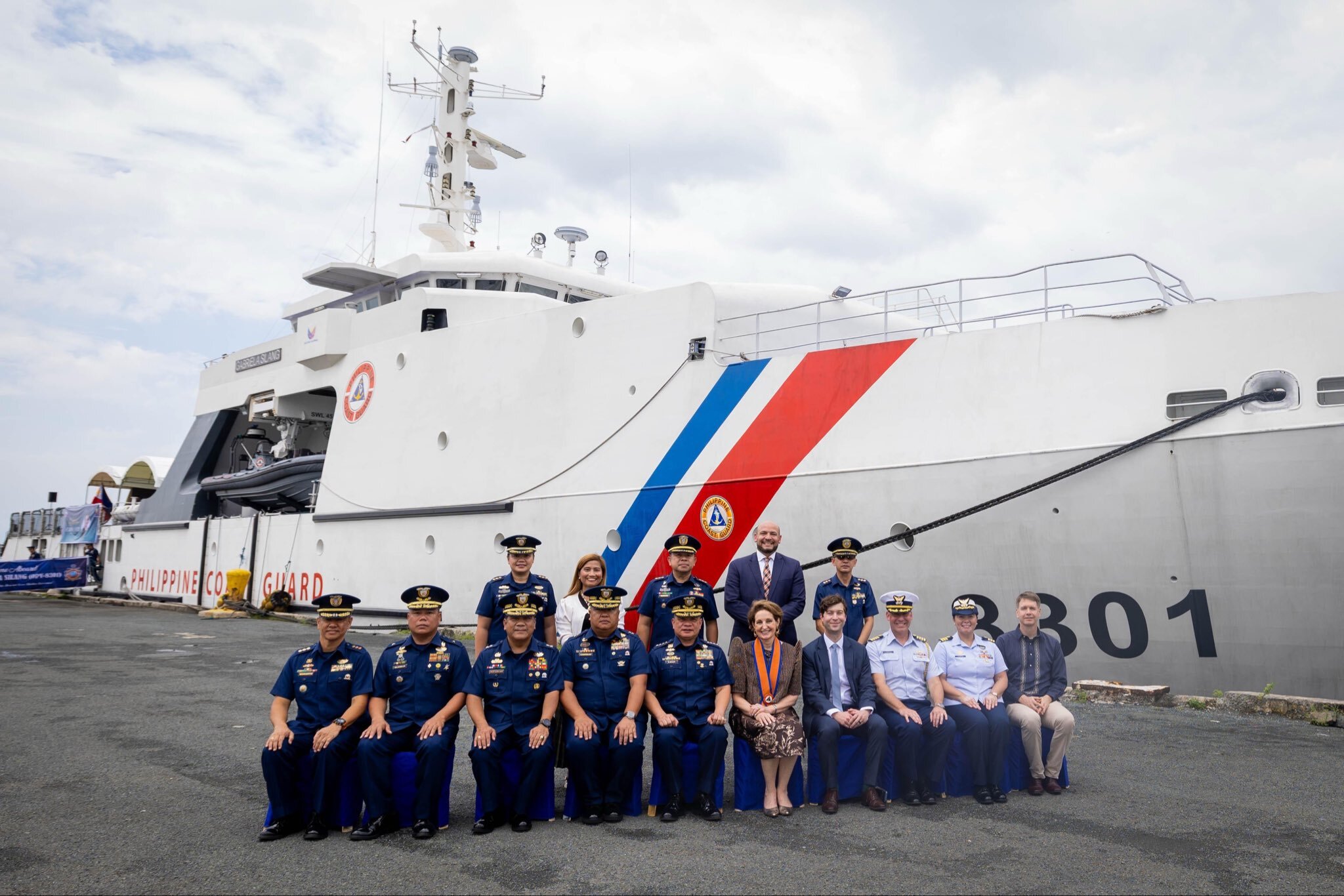 美方將在未來3年內協訓菲國海岸防衛隊員，強化海上作戰與執法能量，加強應對中共擴張威脅。（取自美國駐菲大使卡爾森「X」帳號）