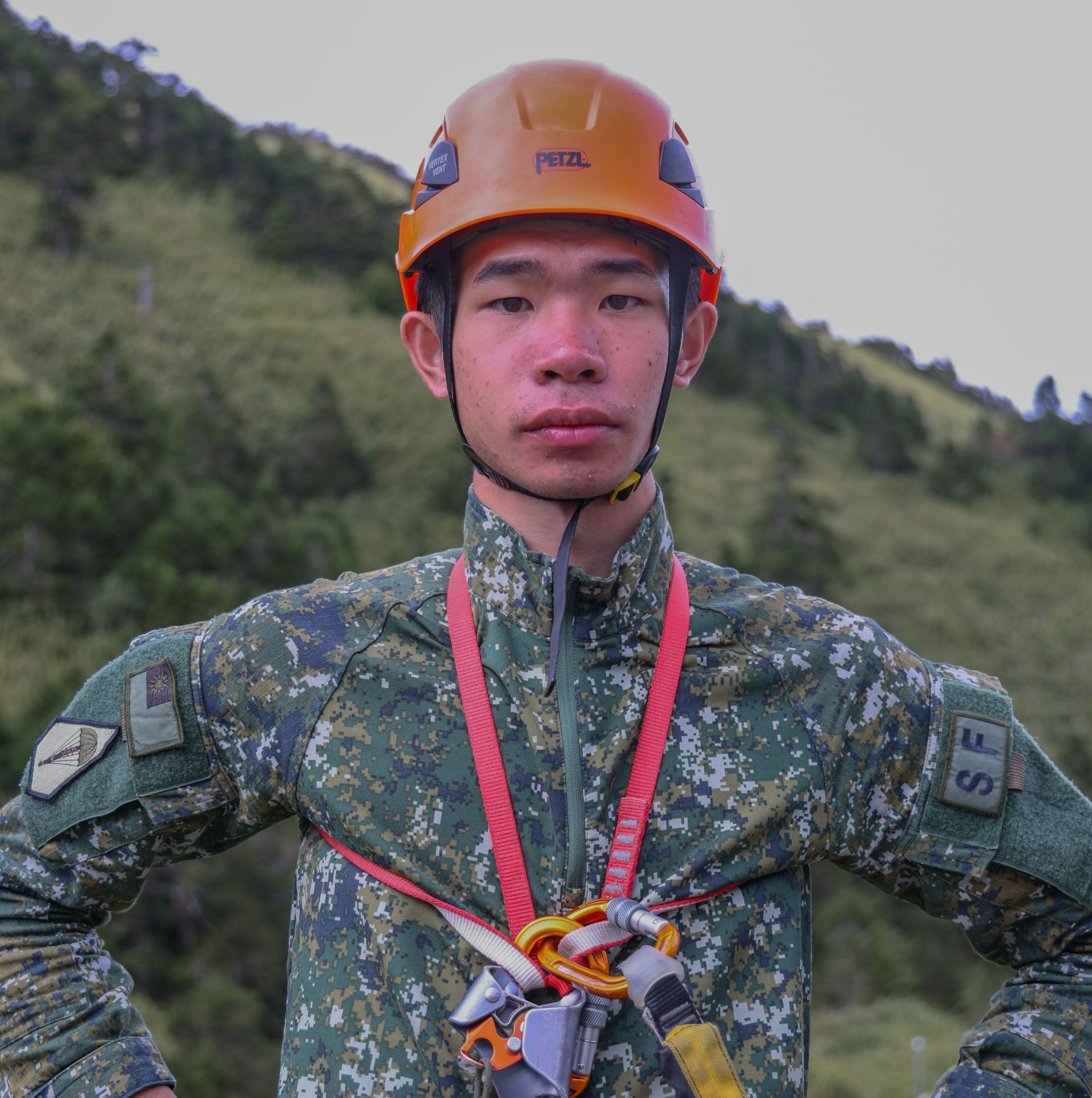 特指部特1營特10連董克勤上兵。（記者王子昌攝）