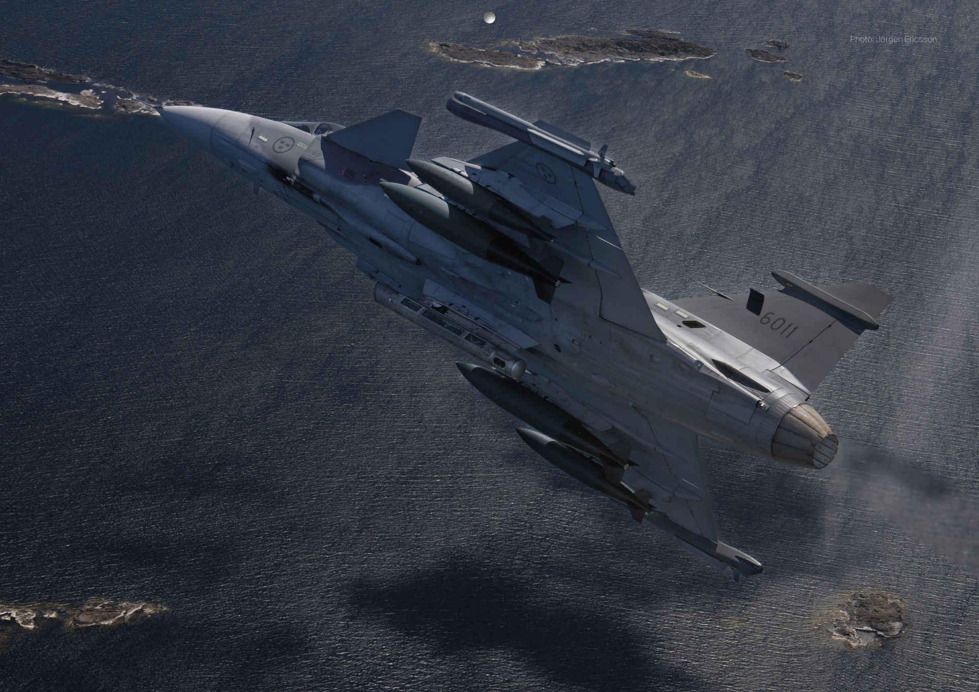 JAS-39E配備推力更強的F414G發動機，酬載能力也較舊型提升。（取自紳寶網站）