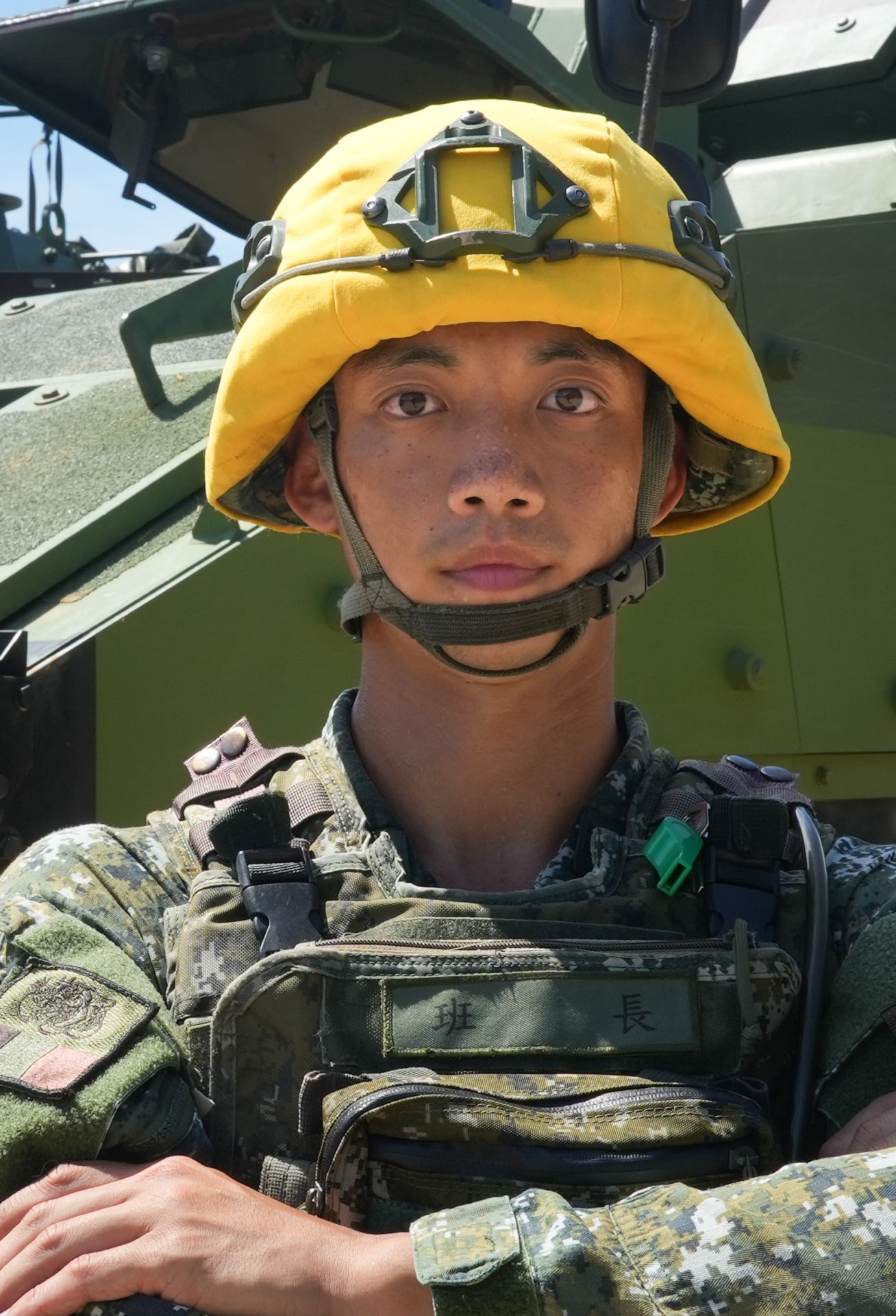 劉建庭上士。（記者張雅淳攝）