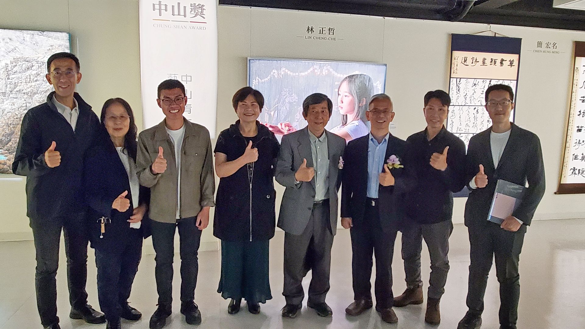 2025「中山青年藝術獎」作品展，今（2）日於臺北市藝文推廣處展覽室登場。（記者黃朝琴攝）