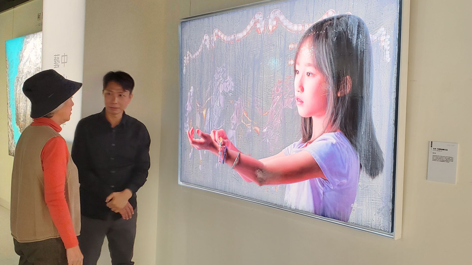 2025「中山青年藝術獎」作品展，水墨、書法、油畫3類創作各領風騷。（記者黃朝琴攝）