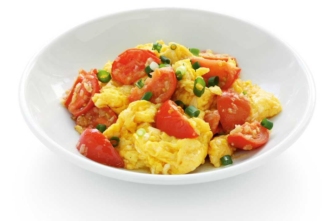 好吃的番茄炒蛋，訣竅就是蛋不要太熟。