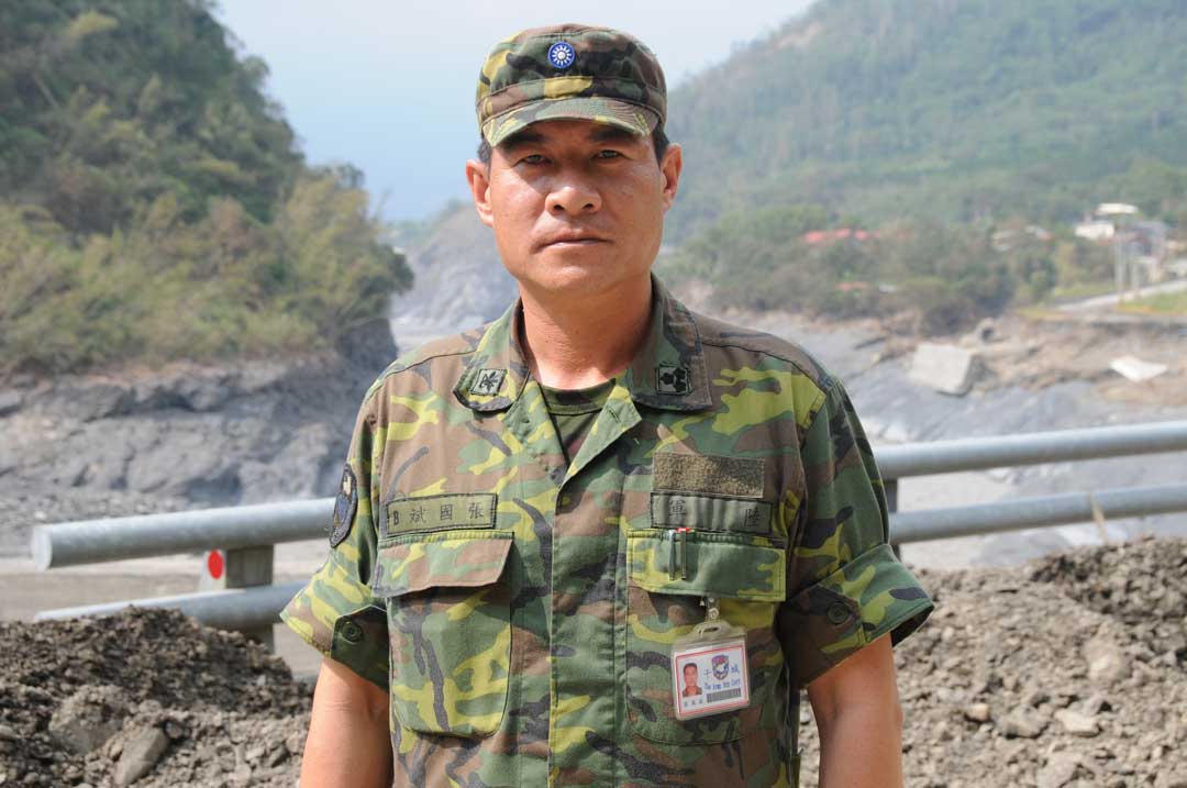 退伍返鄉的張國斌，未忘記那段救災的點滴，他希望國人多予國軍支持鼓勵，國軍永遠守護在民眾身邊。