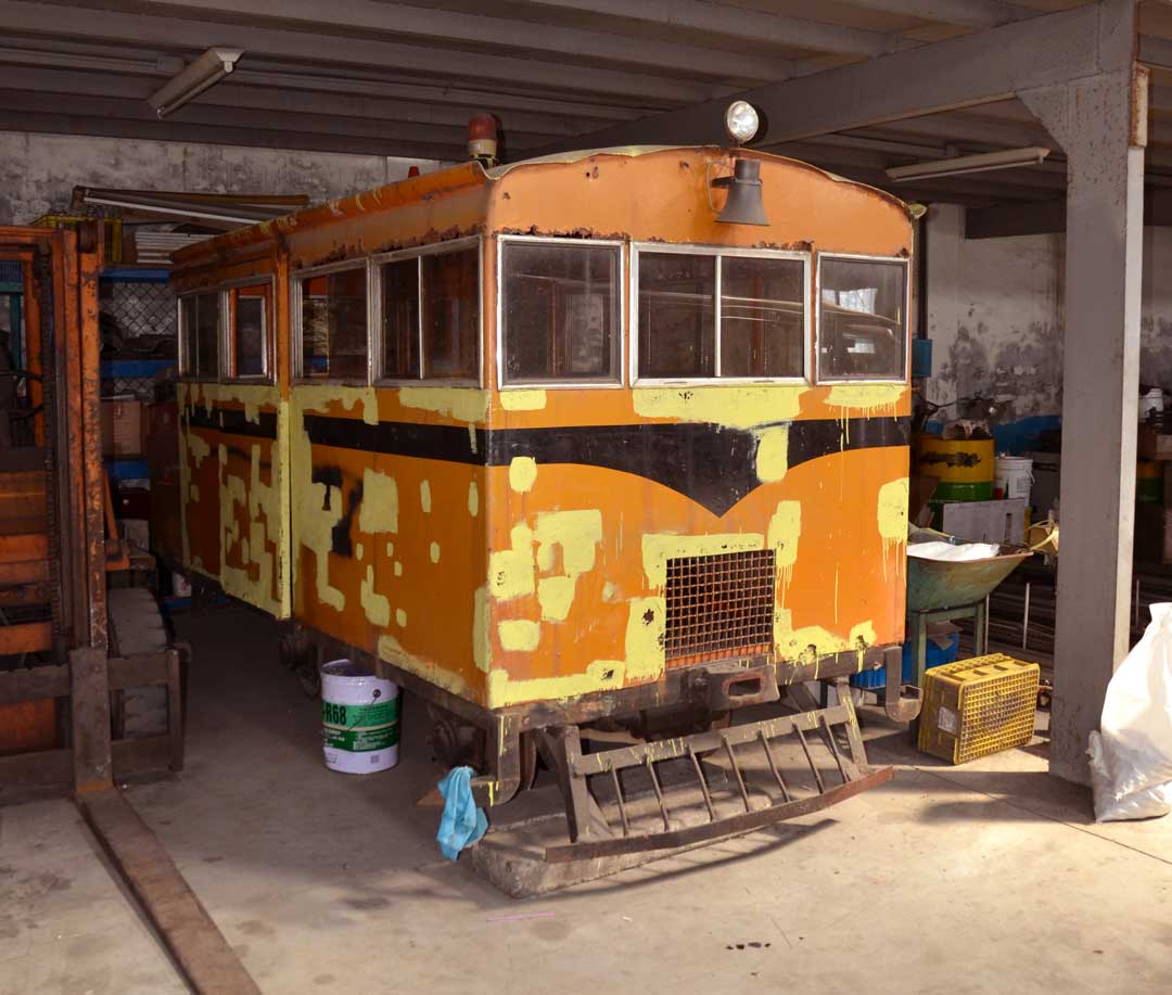 曾是台糖佳里糖廠的巡道車，是鄧志忠最「大」的鐵道收藏品。