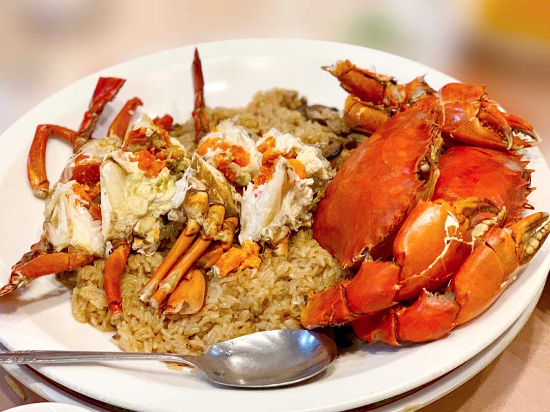 喜宴料理—紅蟳米糕。