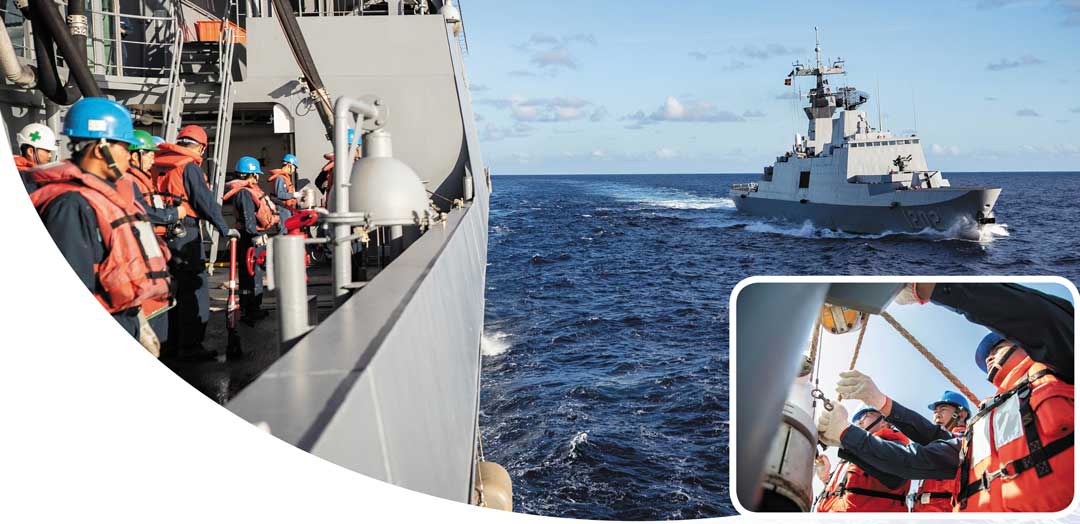 遠赴海外執行敦睦任務的官兵，不畏艱辛，勇敢展現對任務執行的意志與決心。