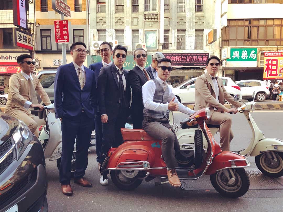 林百貨經常舉辦藝文活動，圖為「當西市場帥哥遇上古蹟」。